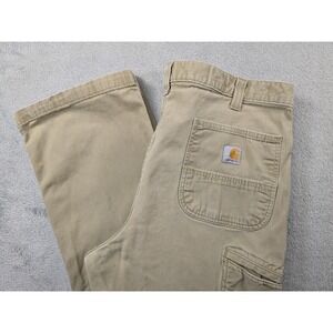Carhartt Relaxed Fit Cargo Pants Khaki Mens Size 38x34 Workwear Utility